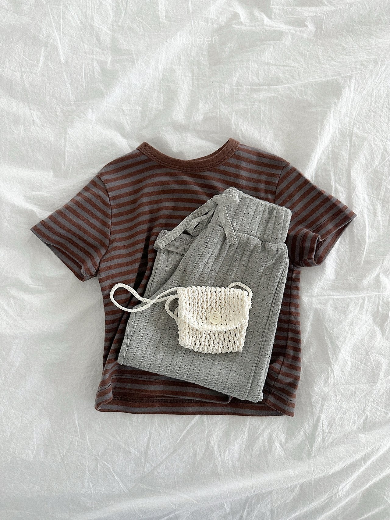 Digreen | soft pants (White melange XL115-120)
