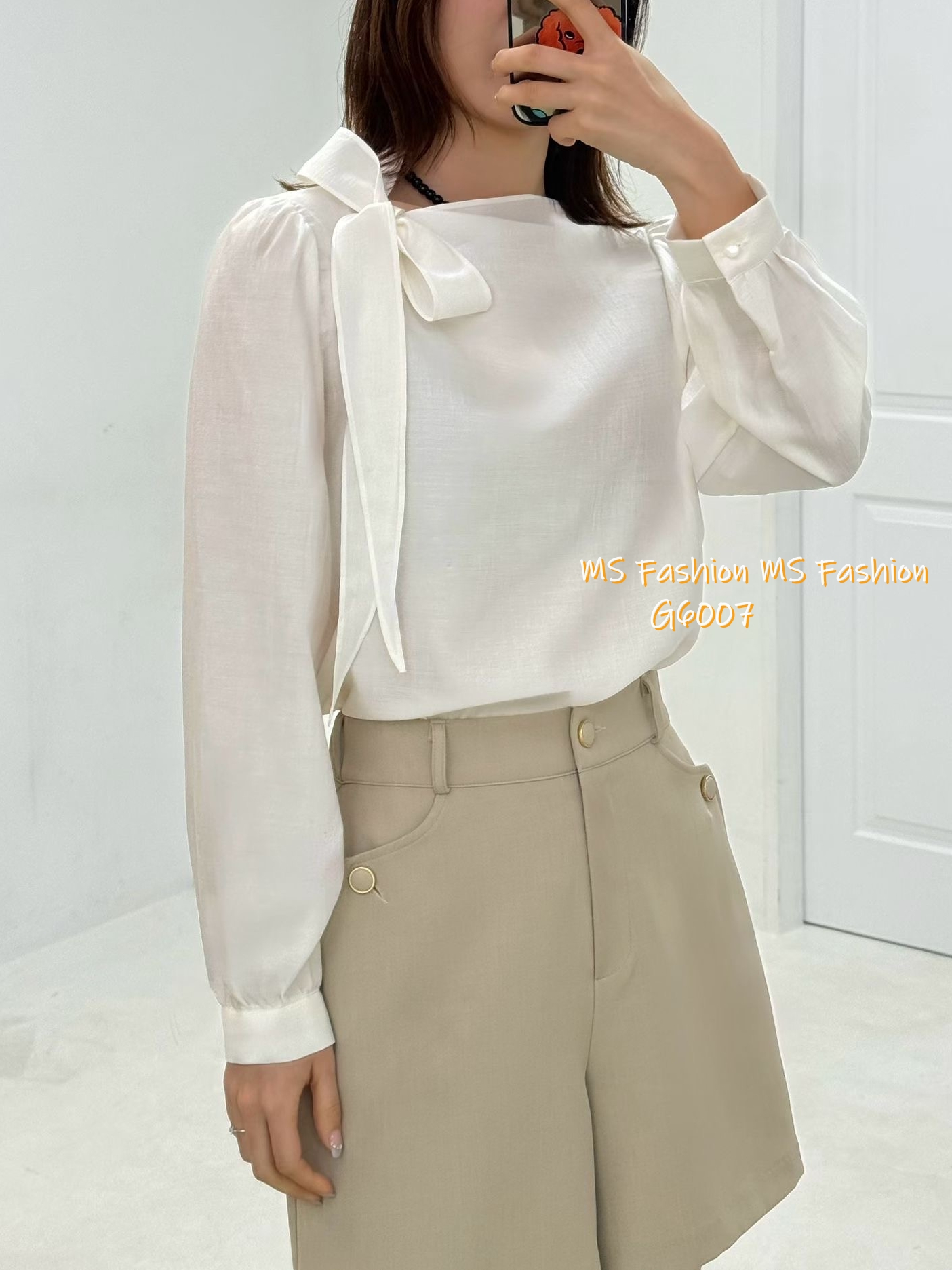 G6007 韓國🇰🇷特色肩蝴蝶top