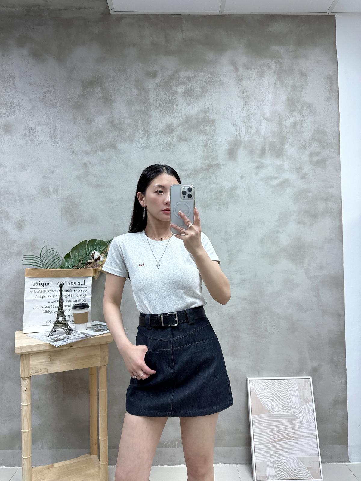 G18 彩點刺繡字Tee