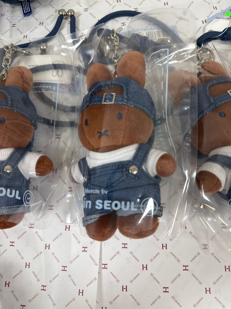 韓國直送 Miffy 韓國首爾限定 Denim牛仔布公仔掛件