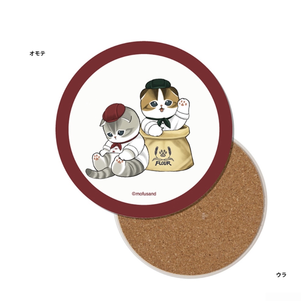 Mofusand 鯊魚貓 吸水杯墊｜預訂