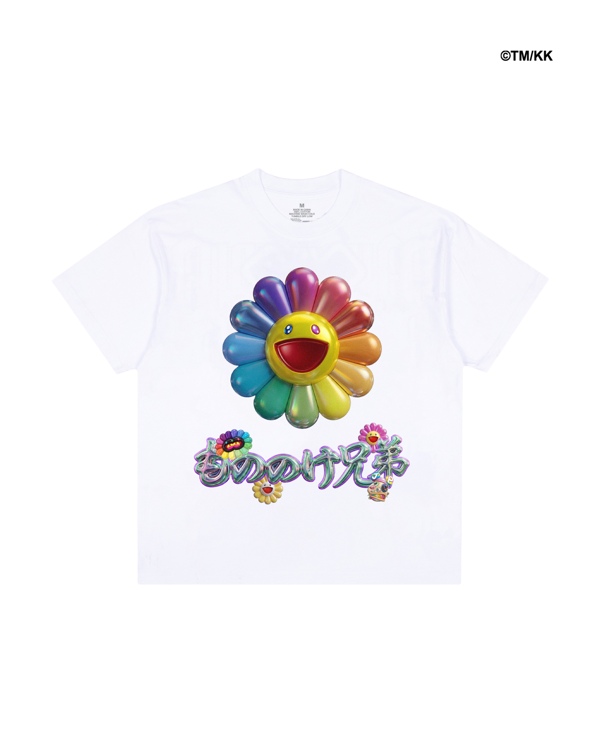 【MNNK Bro. X Takashi Murakami 】MNNK Bro. (Takashi Murakami x JP THE WAVY) Tee - White