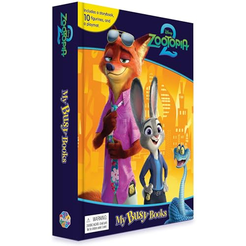 Disney Zootopia 2 優獸大都會2 My Busy Books 故事書公仔套裝｜10款角色公仔＋遊戲墊｜Judy Nick