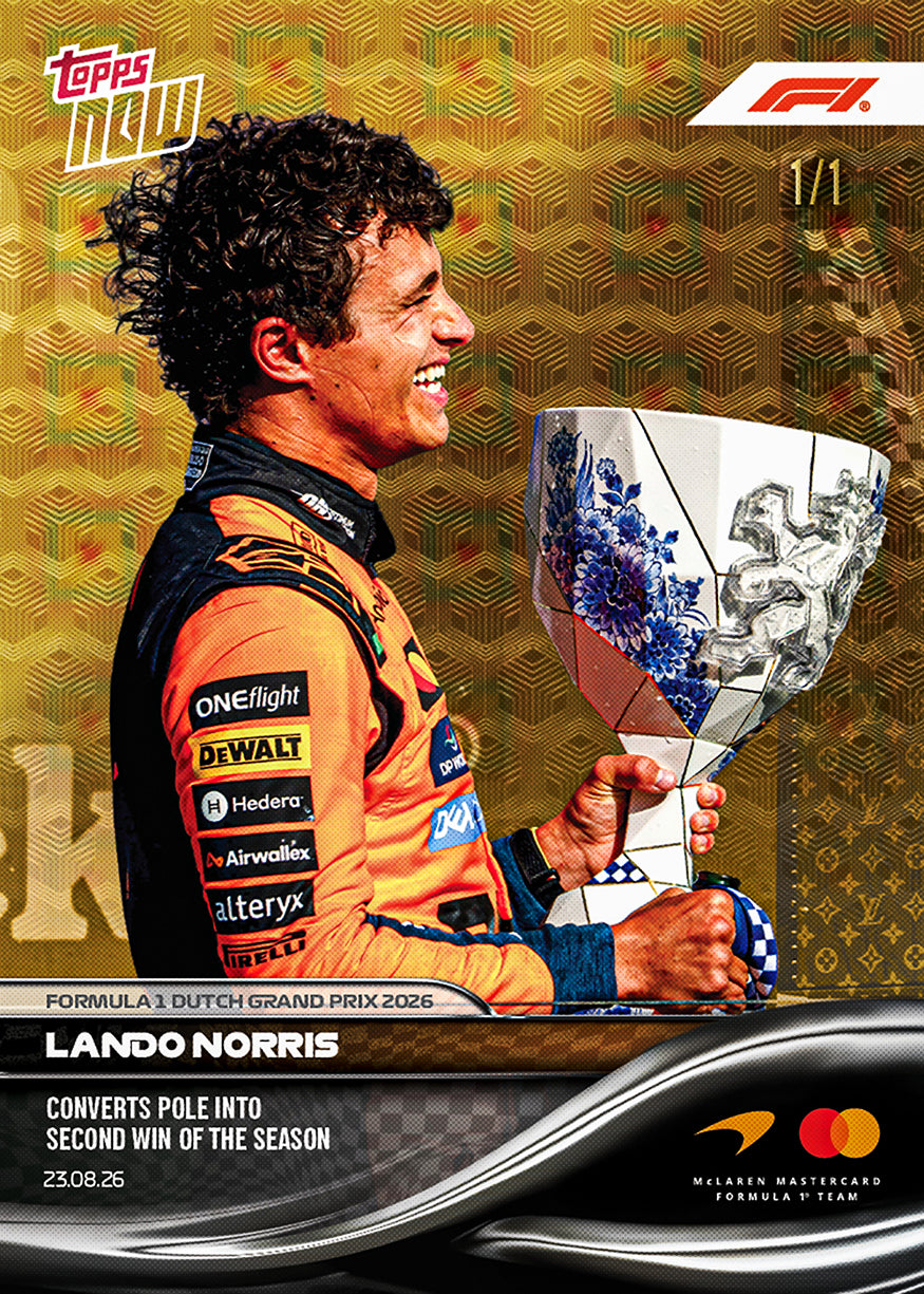 Lando Norris - 2026 F1 Topps NOW® #53 Dutch GP 贏車卡【團購】