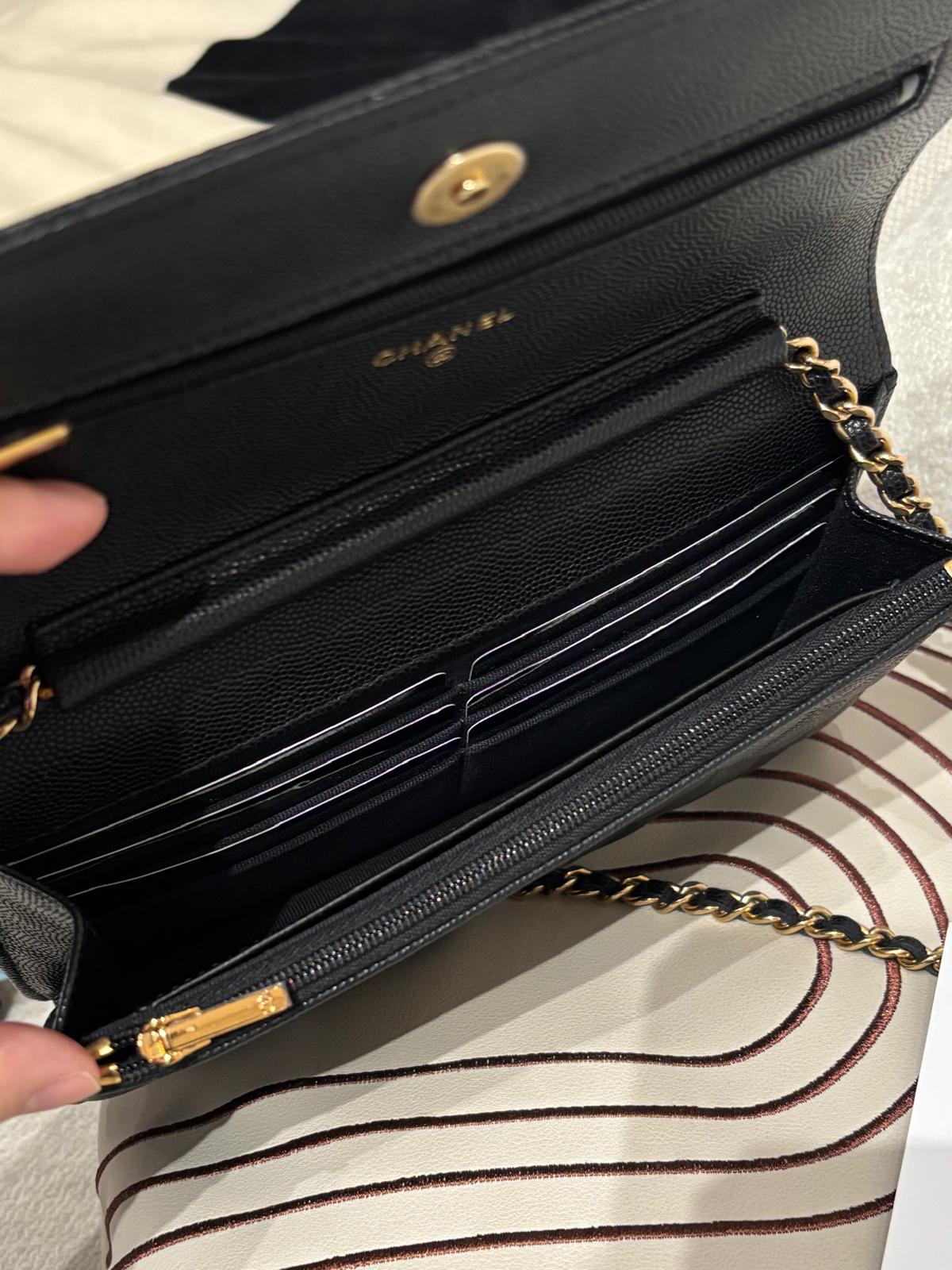 Chanel Wallet On Chain AP3076 poker 限量特別版撲克牌 黑色荔枝牛皮  100%Authentic, 99%New Unused ✅專門店收據✅Dust bag ✅Box