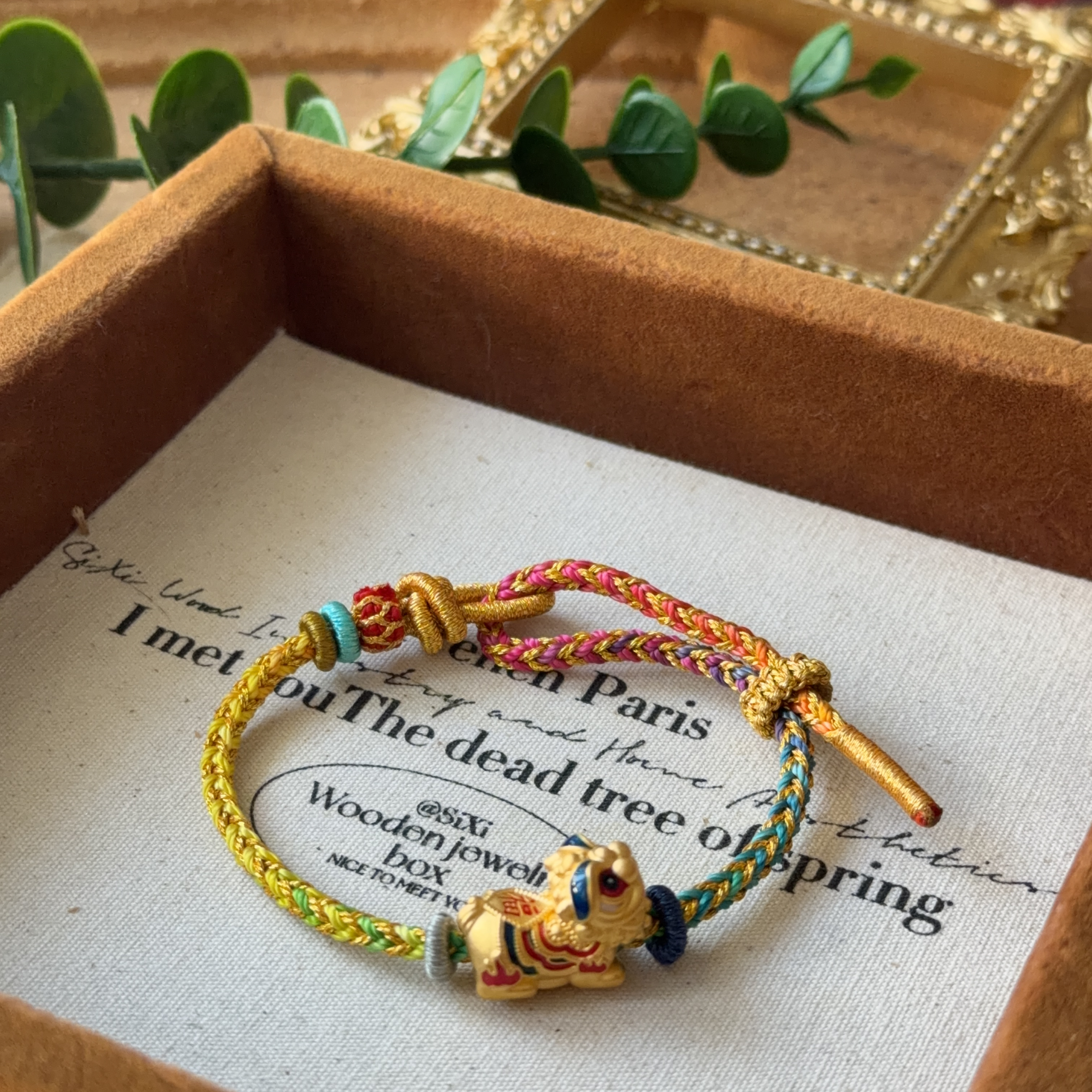  𝟵𝟵𝟵硬金醒獅襯手繩