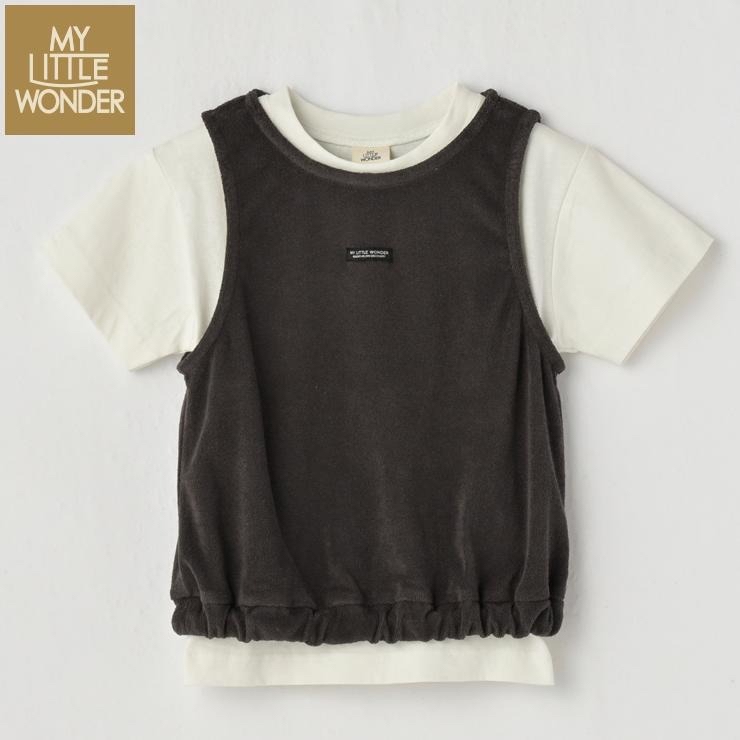 🇯🇵限量預訂 日本直送🇯🇵MY LITTLE WONDER 兩色標籤背心短袖T恤兩件套