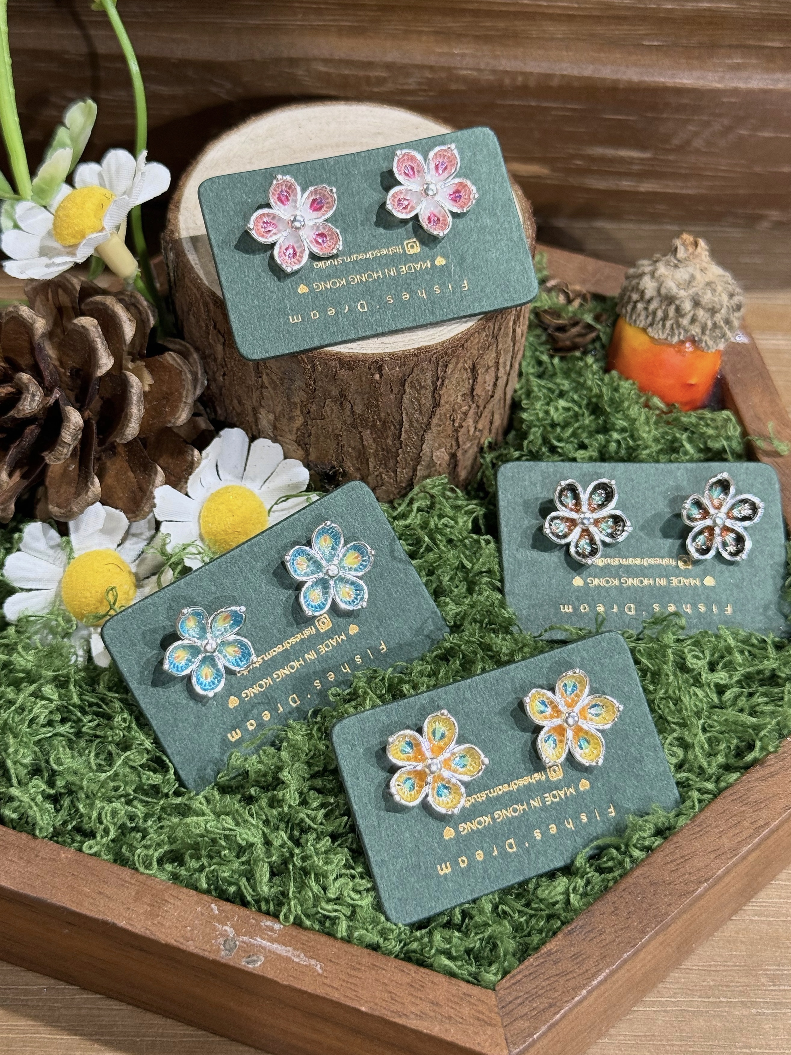 花譜 Floral Notes Stud Earrings | 耳釘款耳環