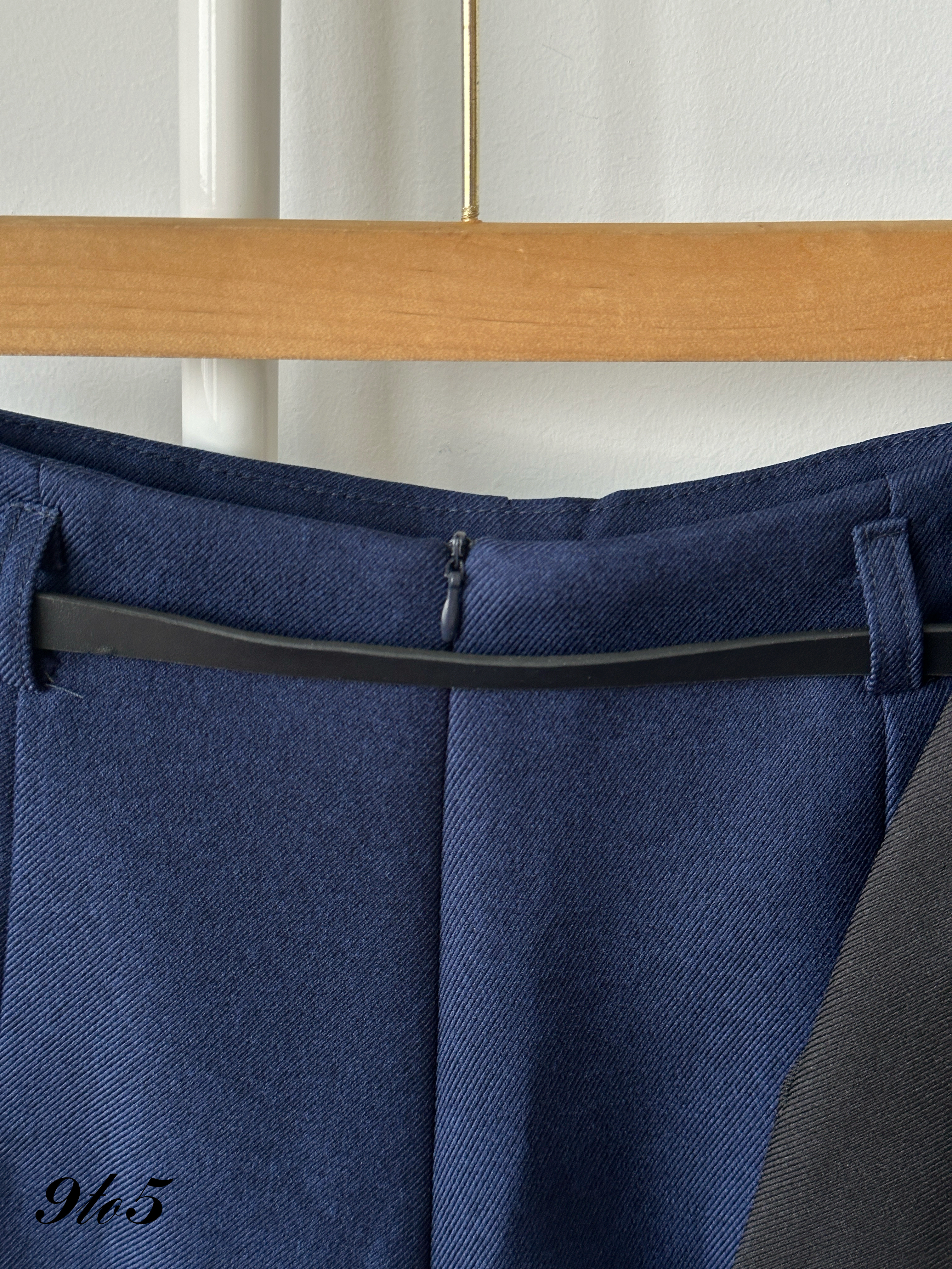 S1986 A Line Short Pants - Black & Blue