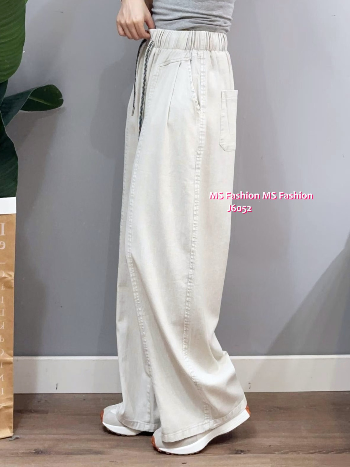 J6052 韓國🇰🇷靚色闊筒褲