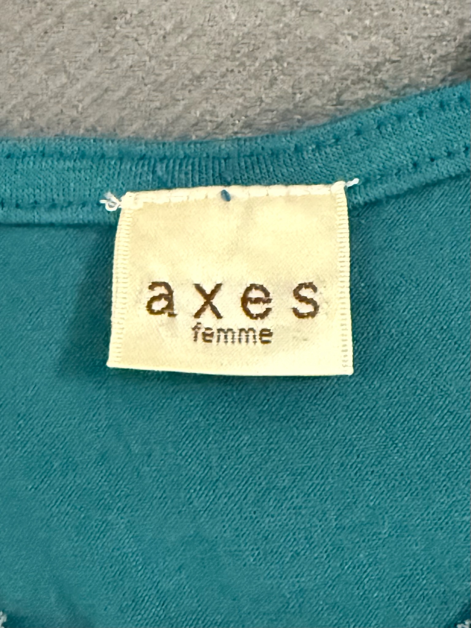 Axes Femme Teal Pleated Floral Bib Tank