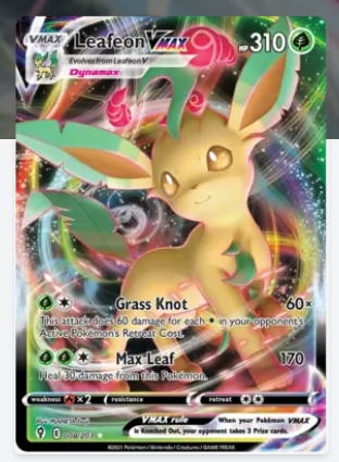 Pokemon TCG EVELOUTION SKIES-LEAFEON VMAX-0087/203