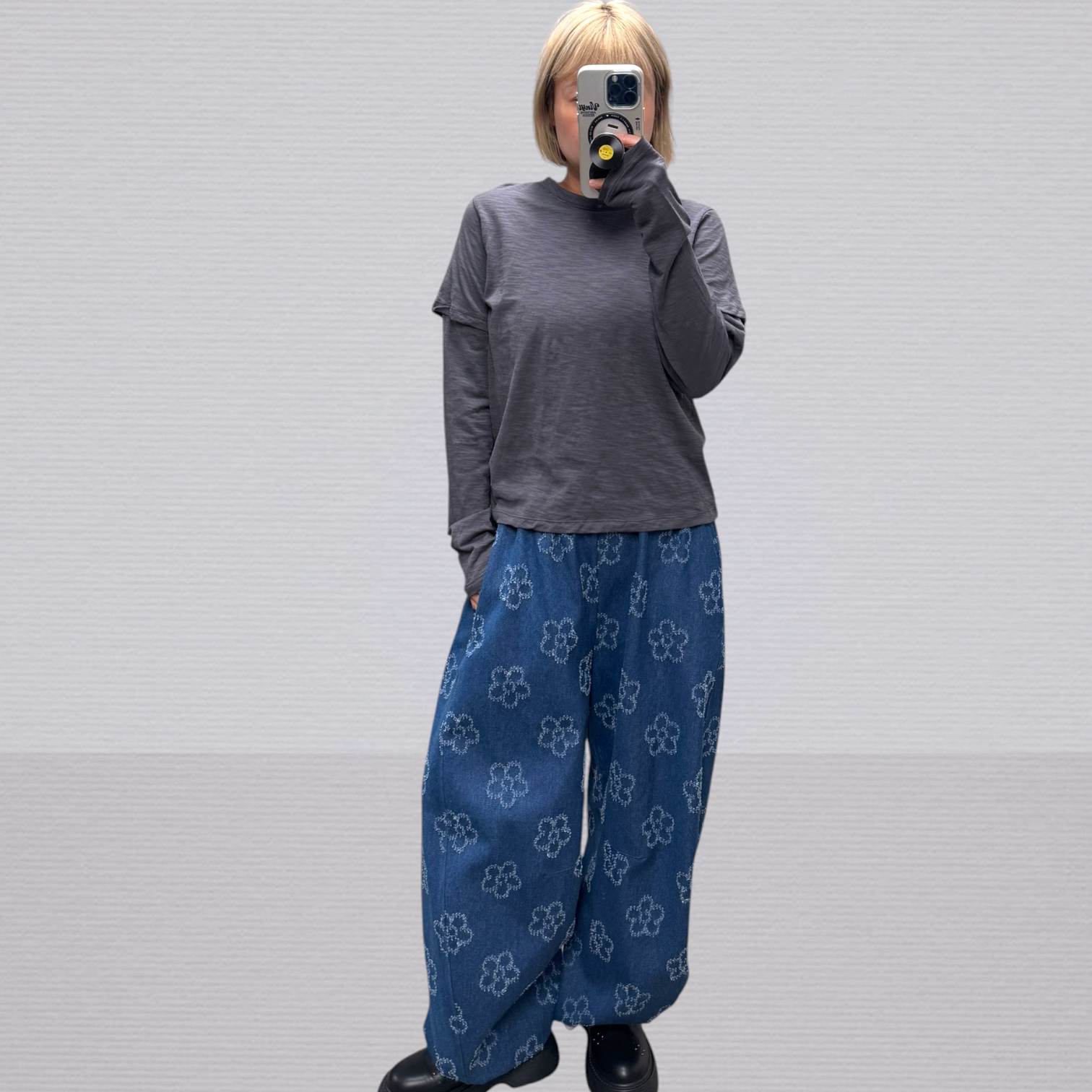 221533 假兩件淨色Tee