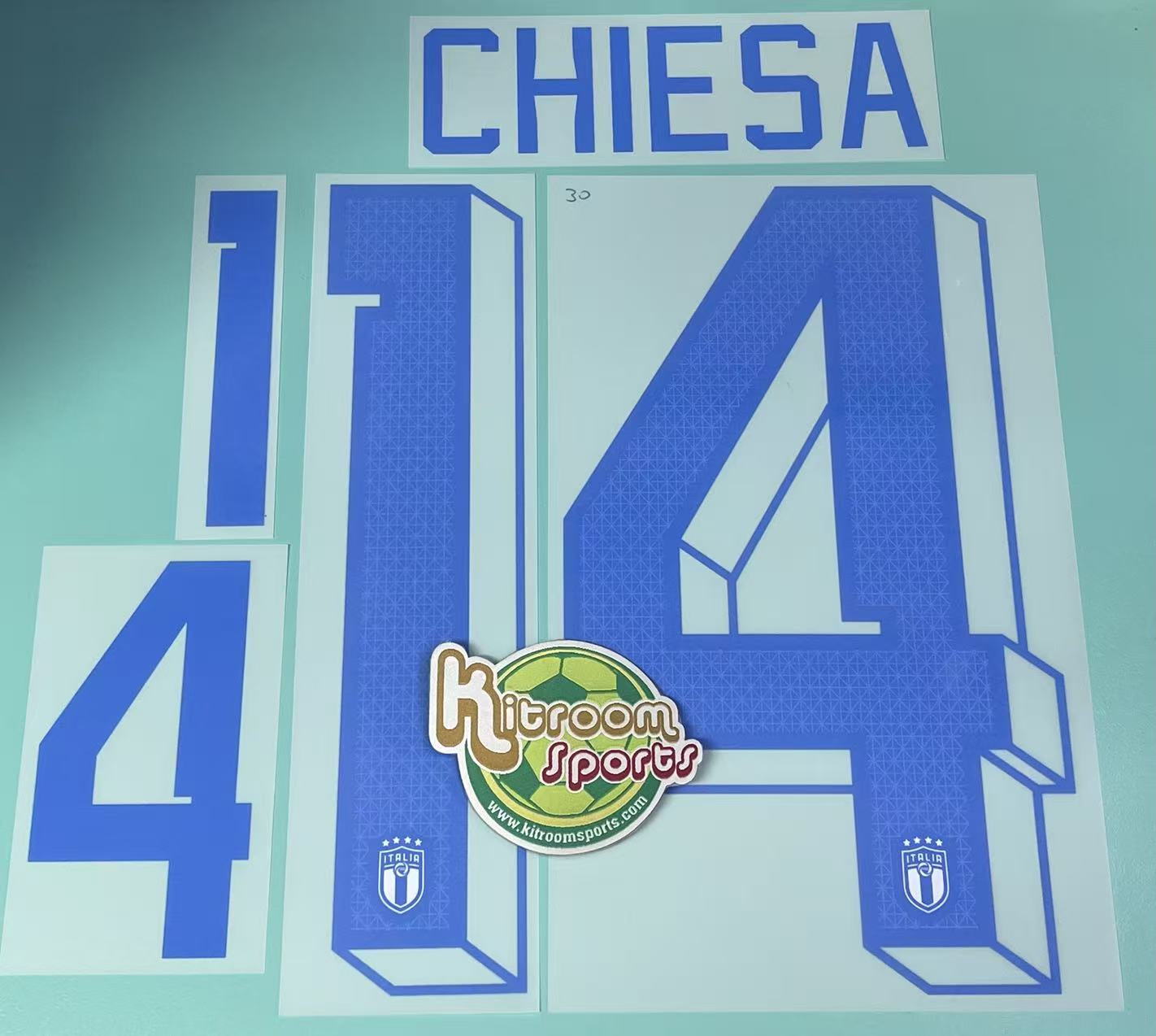 2022 Italy Away Nameset #14 CHIESA