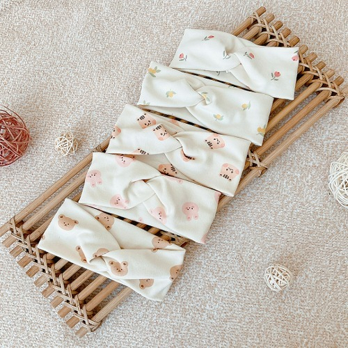 Dottodot 柔軟溫柔觸感鈕鈕髮帶