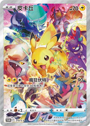 中文版劍盾貴重珍藏箱比卡超特典卡 (210/S-P) (R寄賣) *未開封