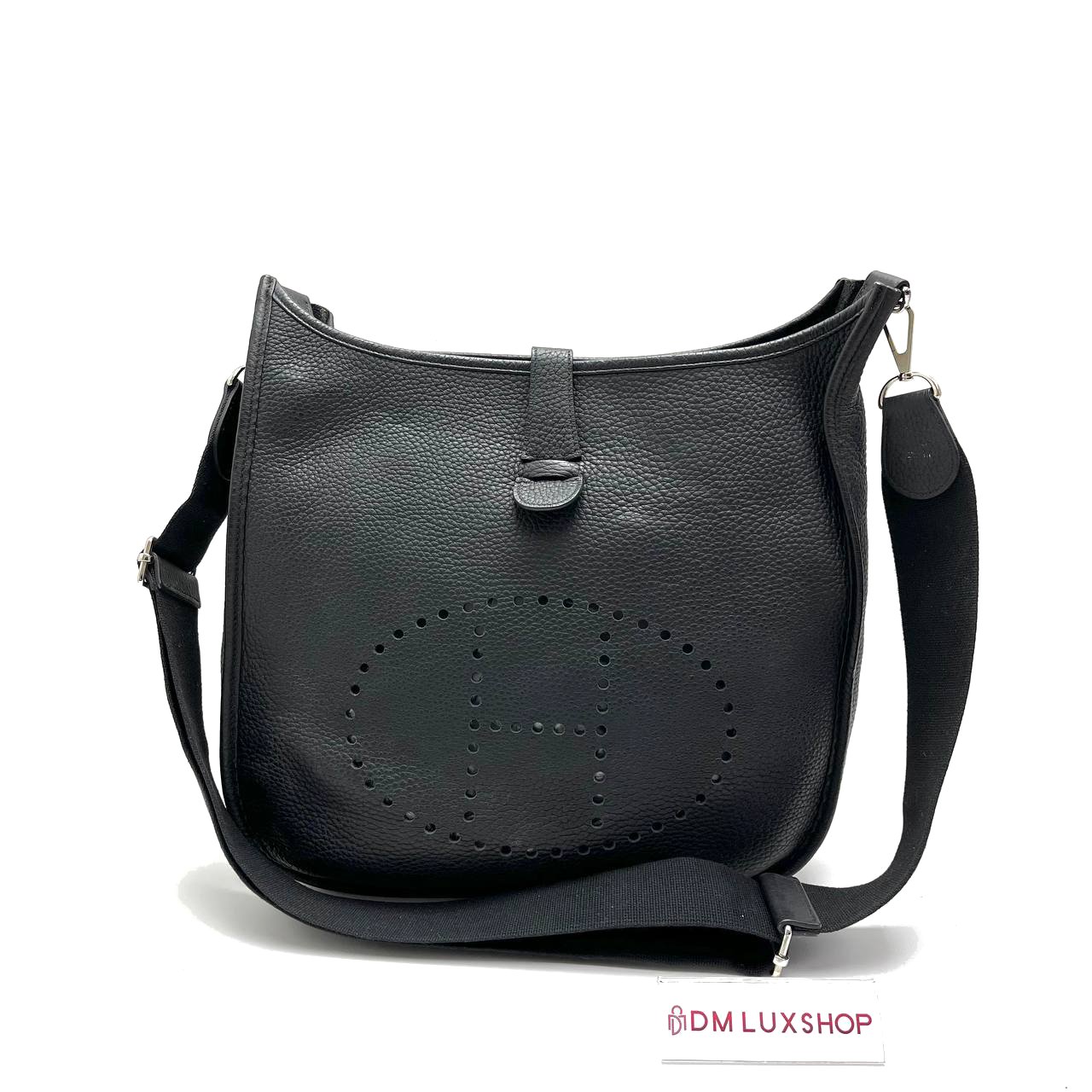 Hermes Evelyne 33 Black SHW (Stamp B)