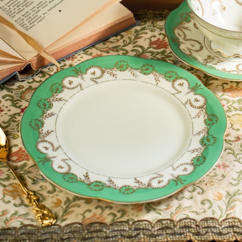 C.a.1939 - 1945 German Hutschenreuther Hohenberg Green Tea Set (MW112)