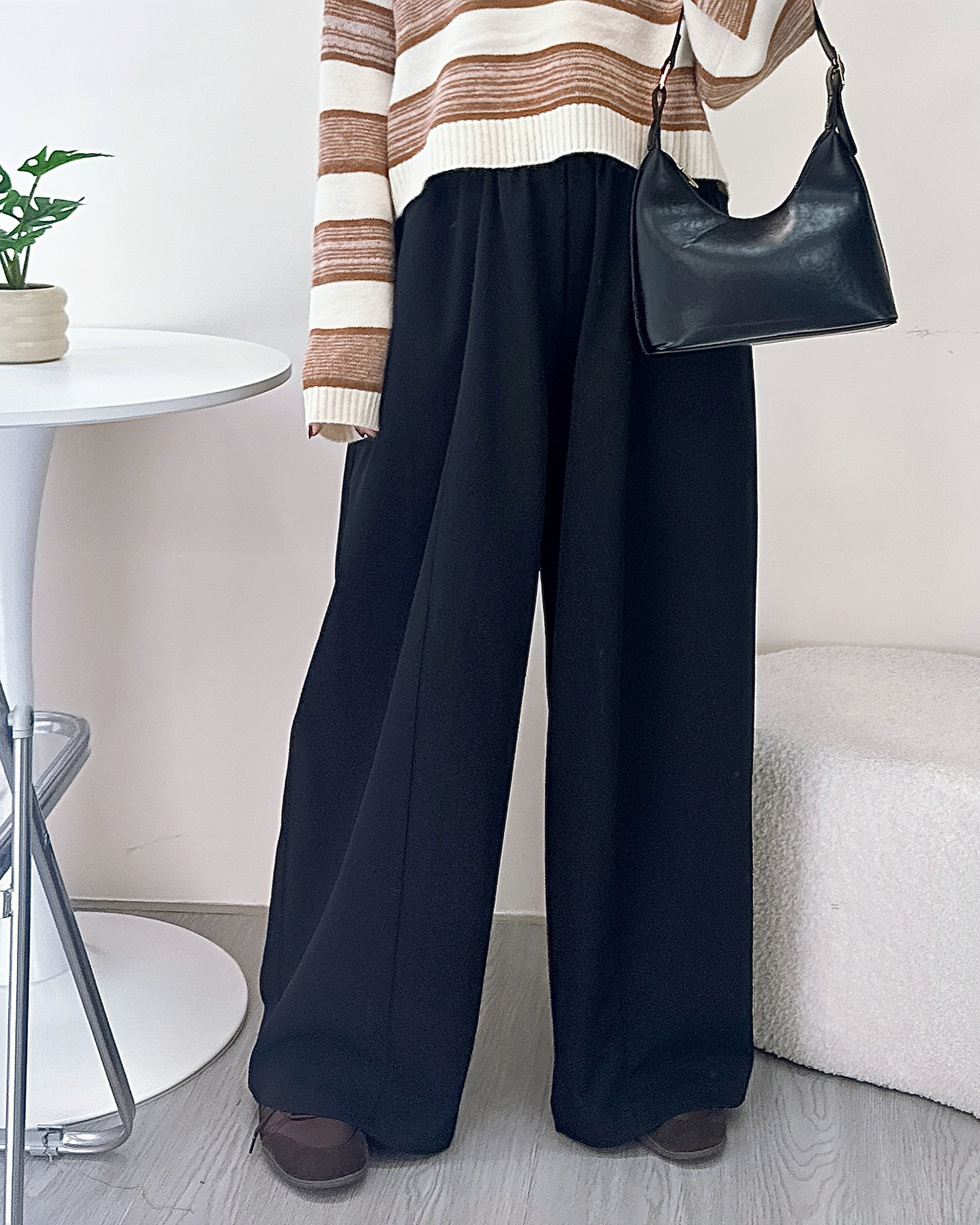 超顯瘦百搭慵懶西褲 2色