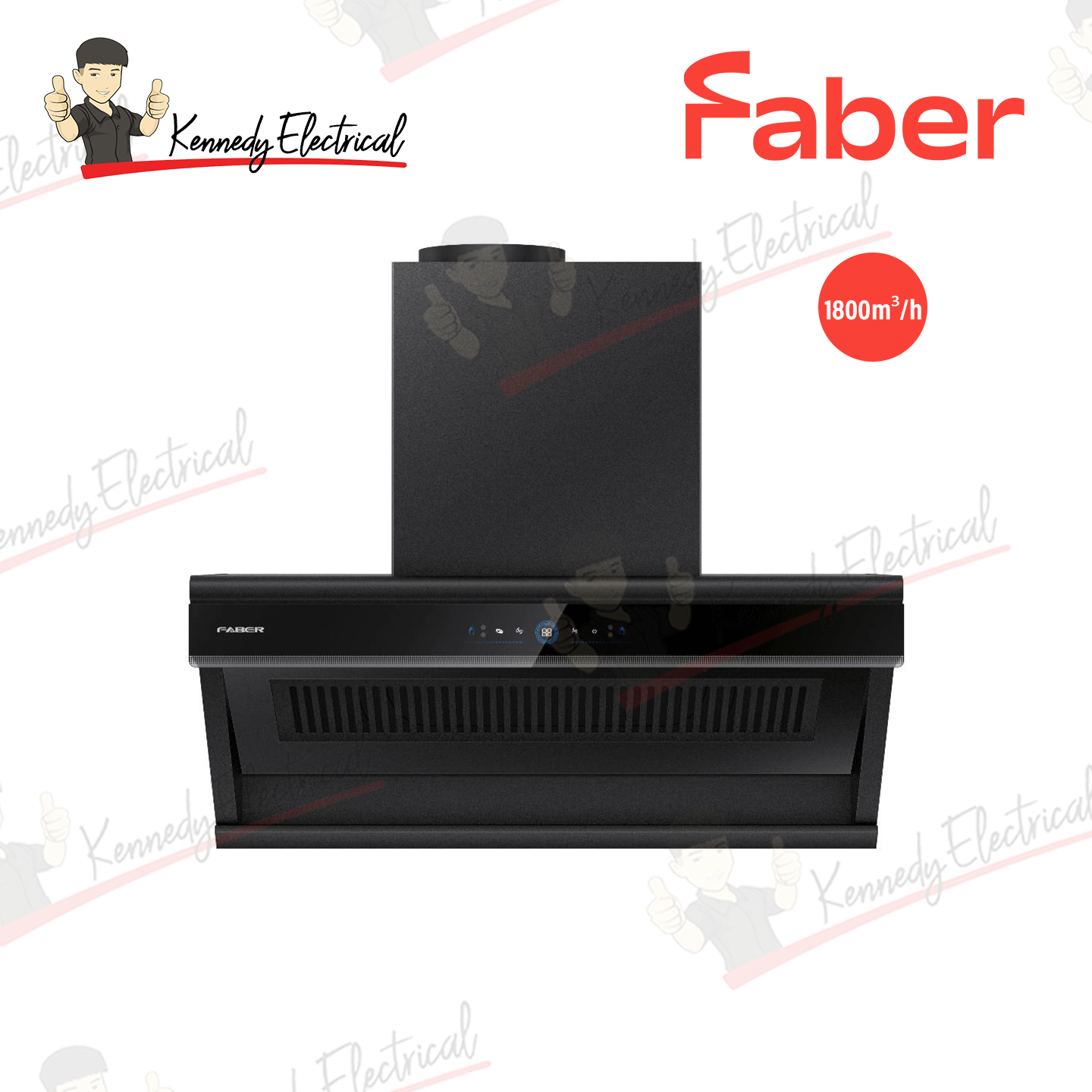 Faber 1600m/h Xenon Built-In Hood (XENON 90BK)