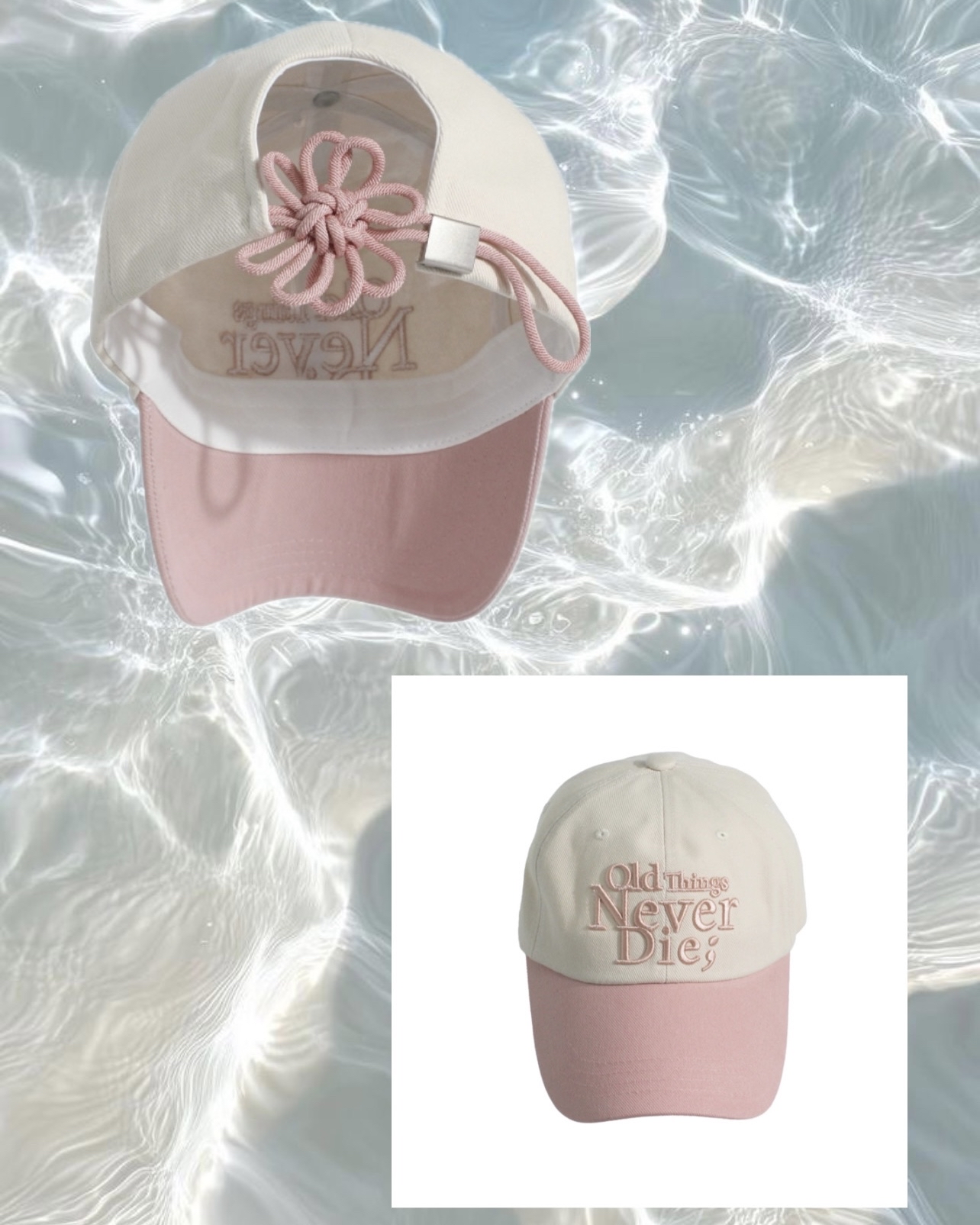[FLOWER] KNOT CAP_PINK