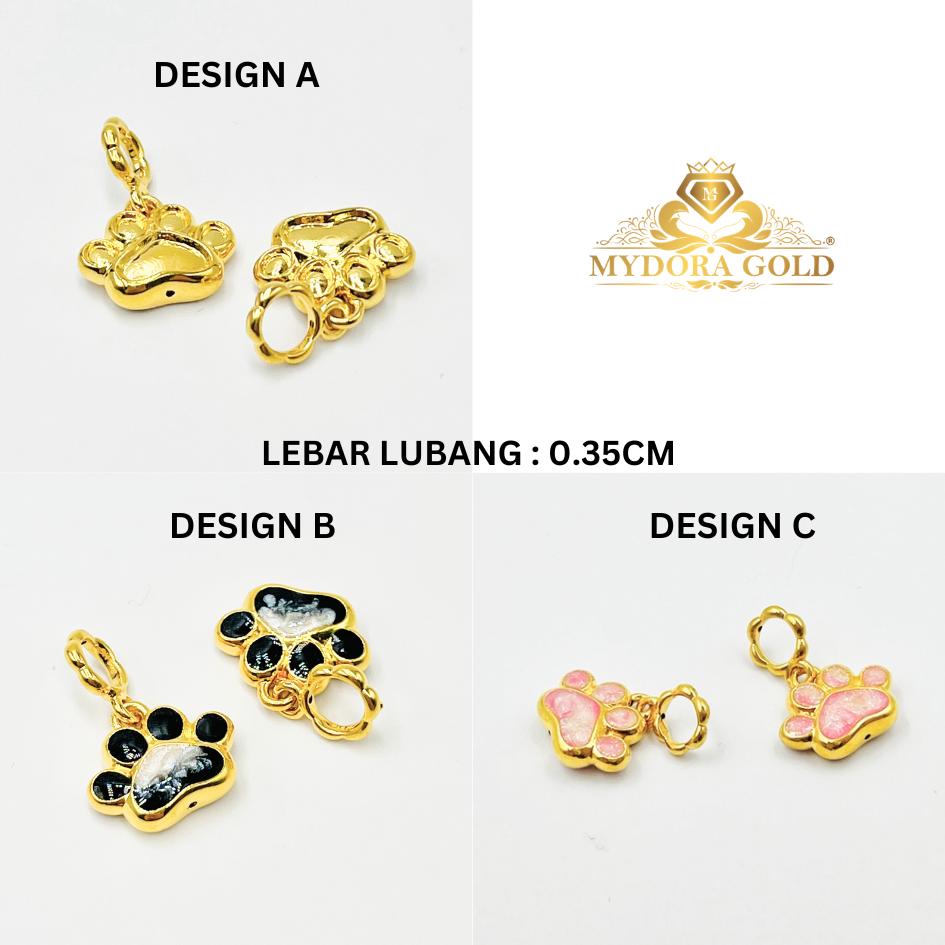 MYDORA Charm Comel Paw Print (5G) l EMAS 916/22K