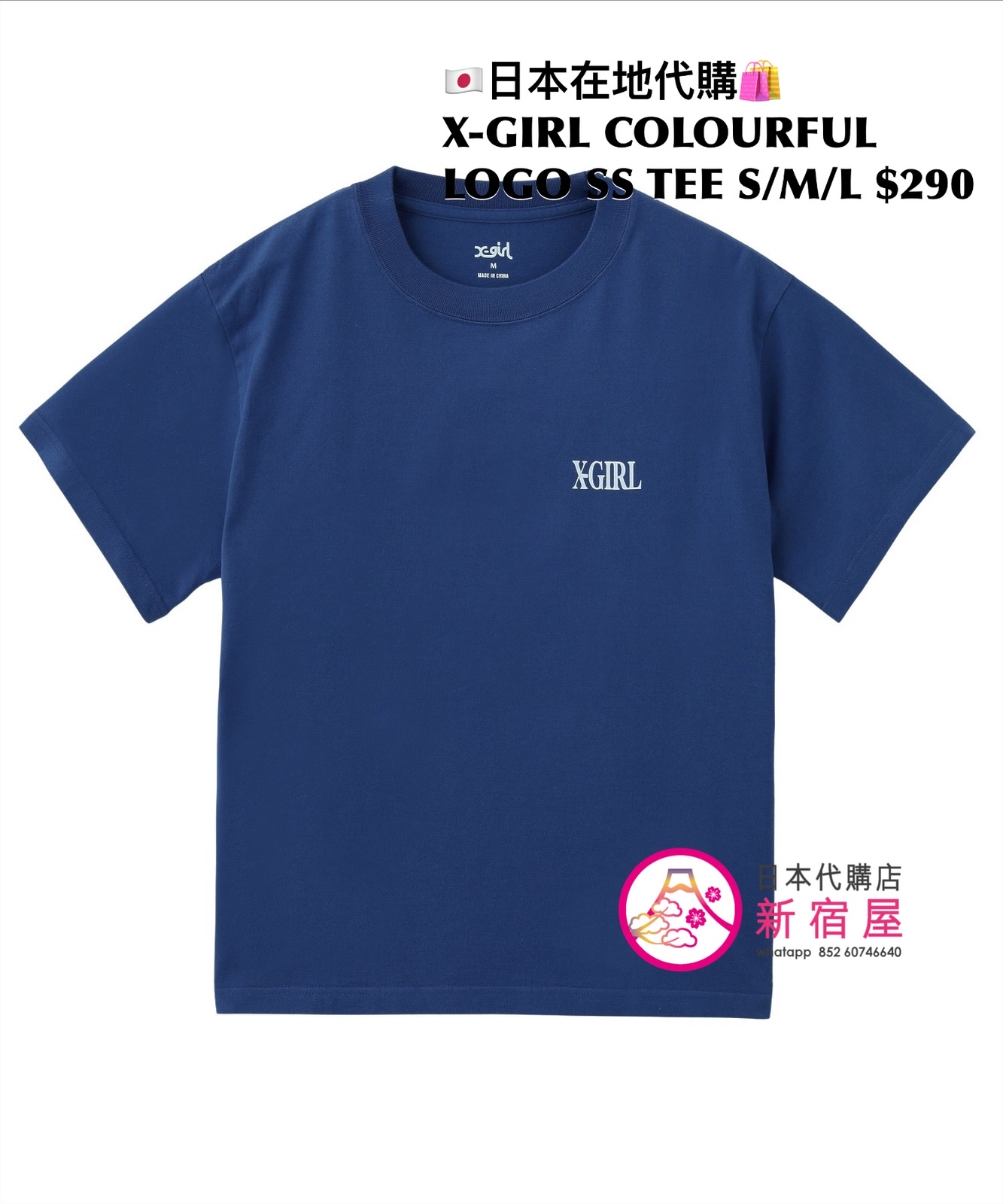 X-GIRL COLOURFUL LOGO S/S TEE