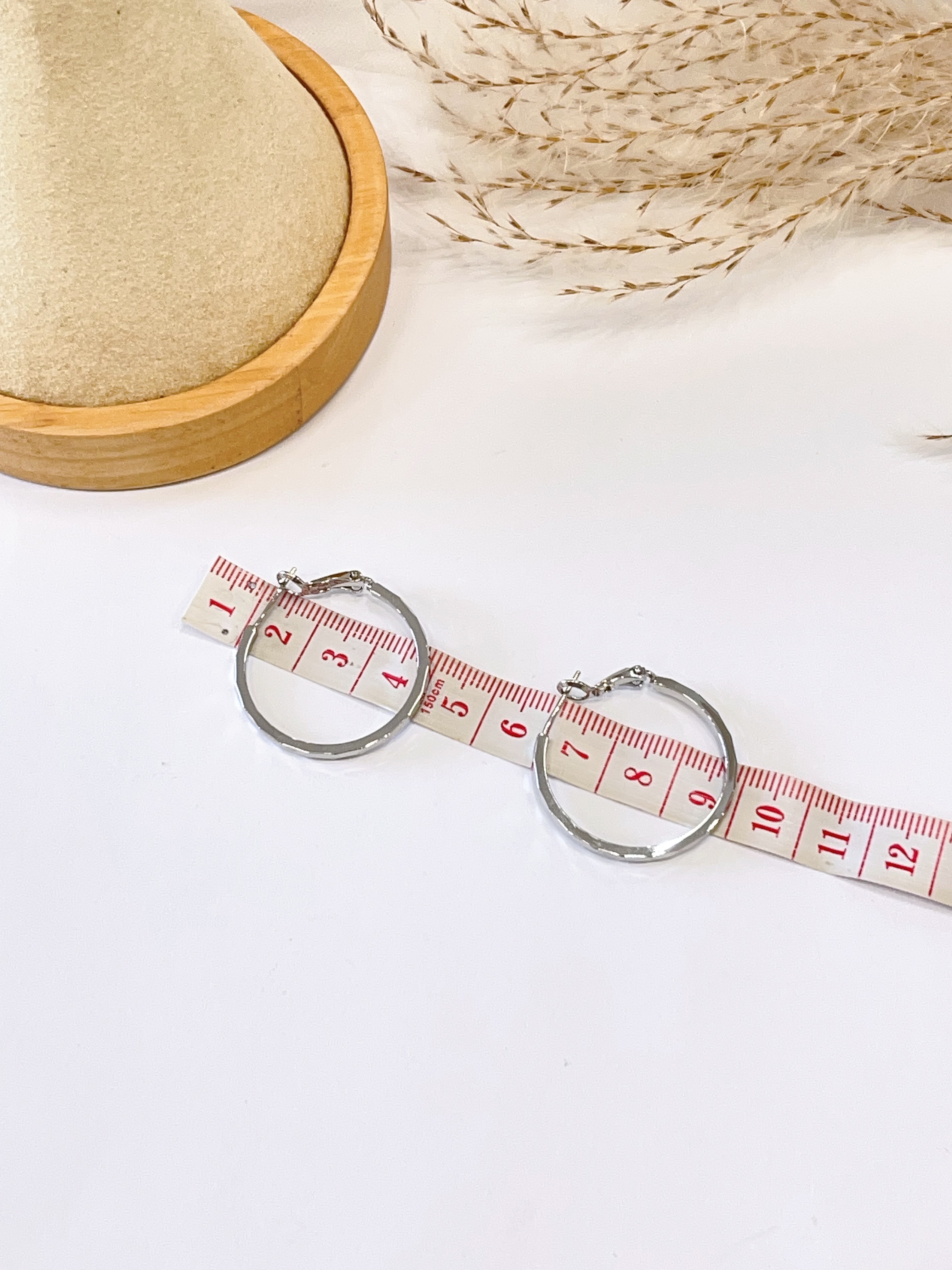 切割纹路设计素圈耳环