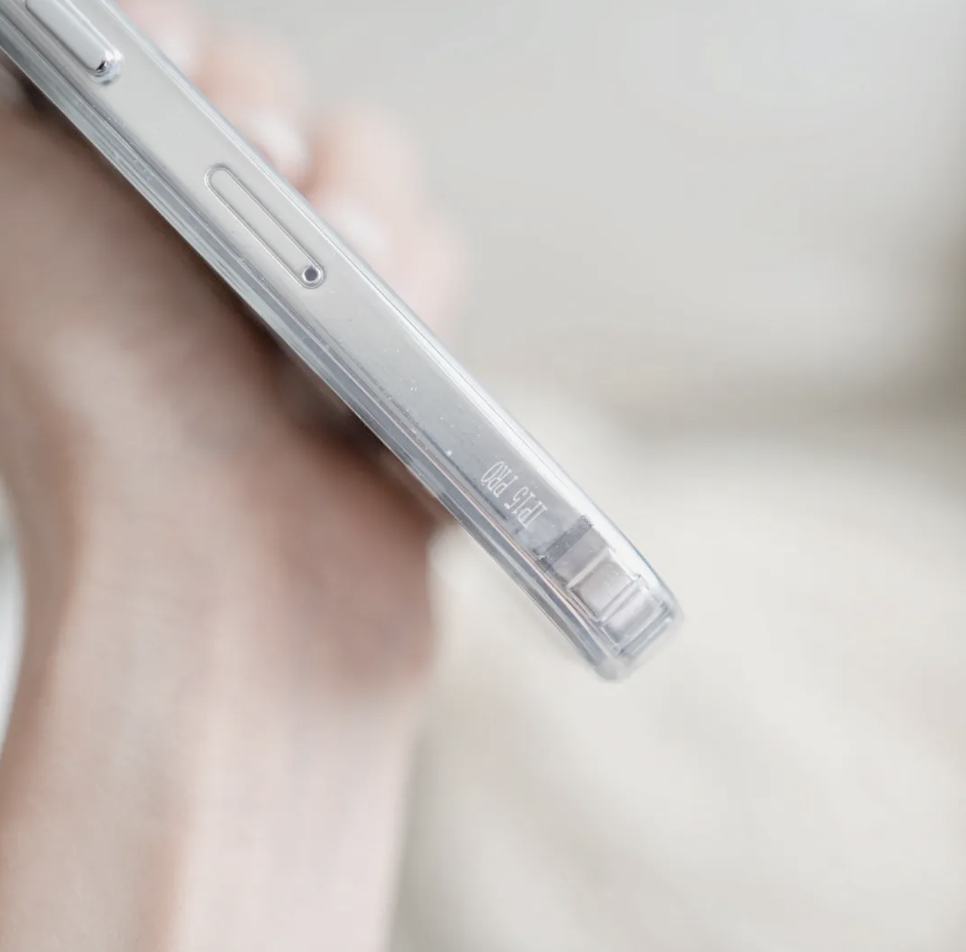 【FlowerBox VOL.42*BEIGE*】波浪邊框鏡面 iPhone Case