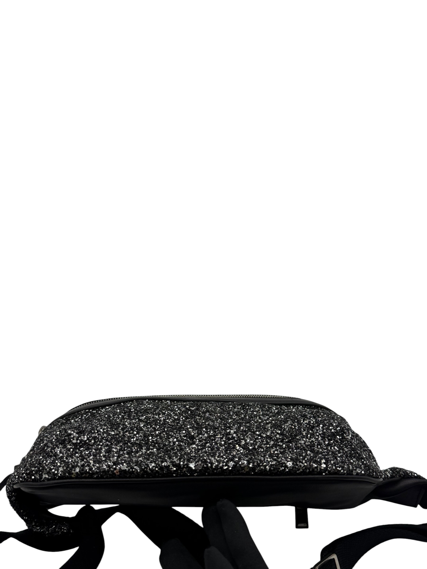 Pre-Owned YSL Metallic Black Glitter Belt Bag / Product Code: 26053013