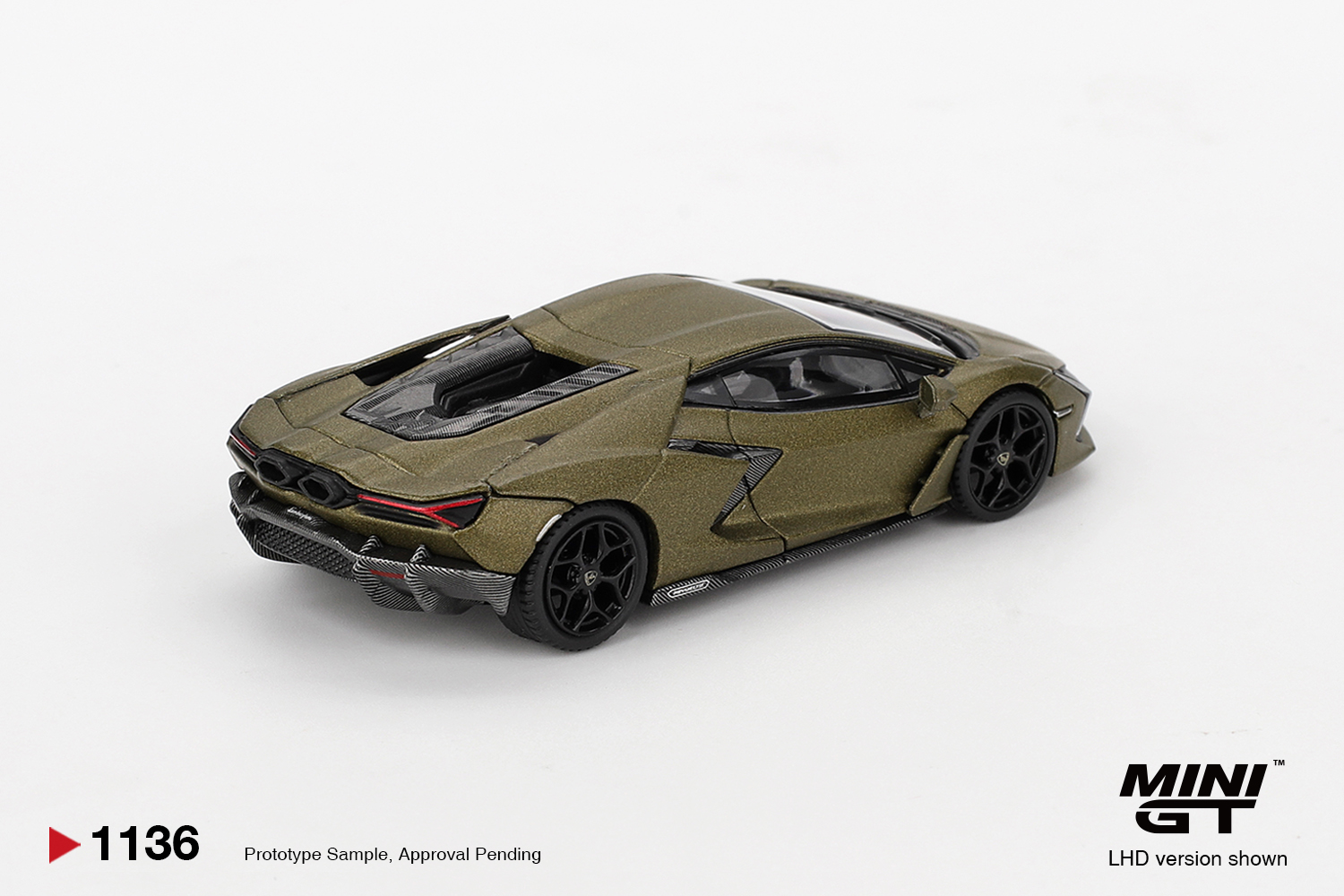 Mini GT 1/64 Lamborghini Revuelto Verde Gea Matte - MGT01136-BL