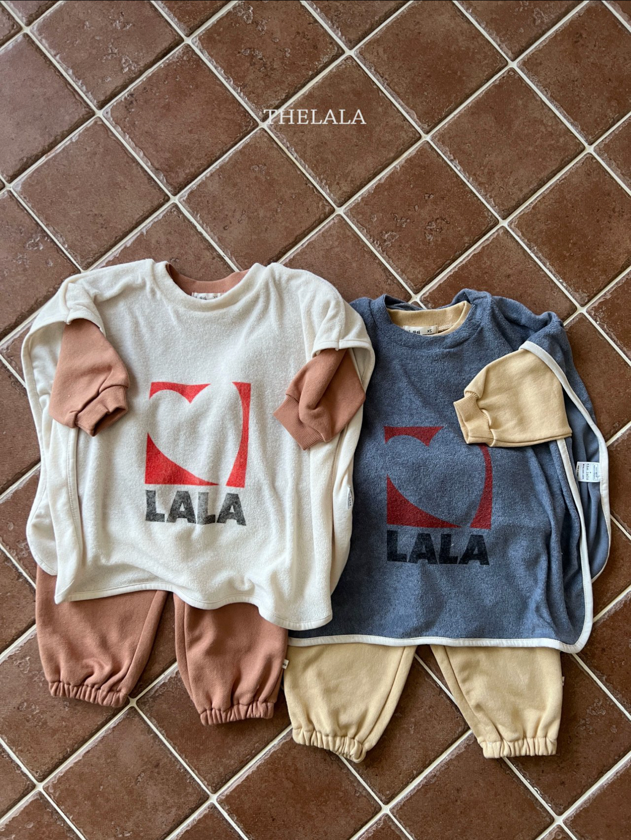 🌸預訂 韓國直送🌸🇰🇷THELALA六色親子款標誌刺繡衛衣