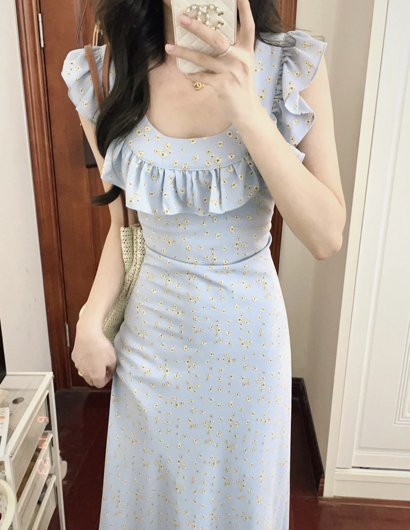 DR288法式碎花连衣裙