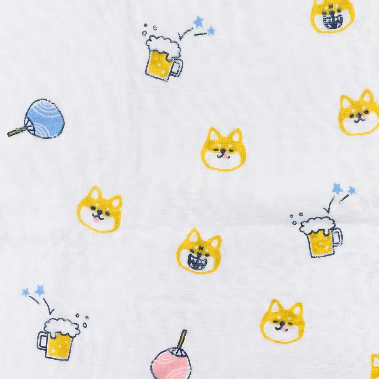 【日本製】可愛動物圖案 雙面紗布+毛巾布純棉浴巾 (60×120cm) — 柔軟、吸水、防噏味！