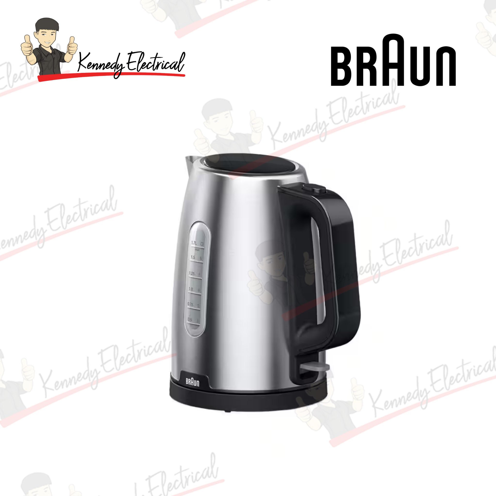 Braun Breakfast1 1.7L Electric Kettle Black (WK1500BK)
