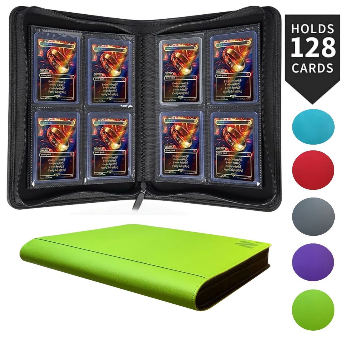 4格 Toploader 卡簿 128卡位 （綠色）