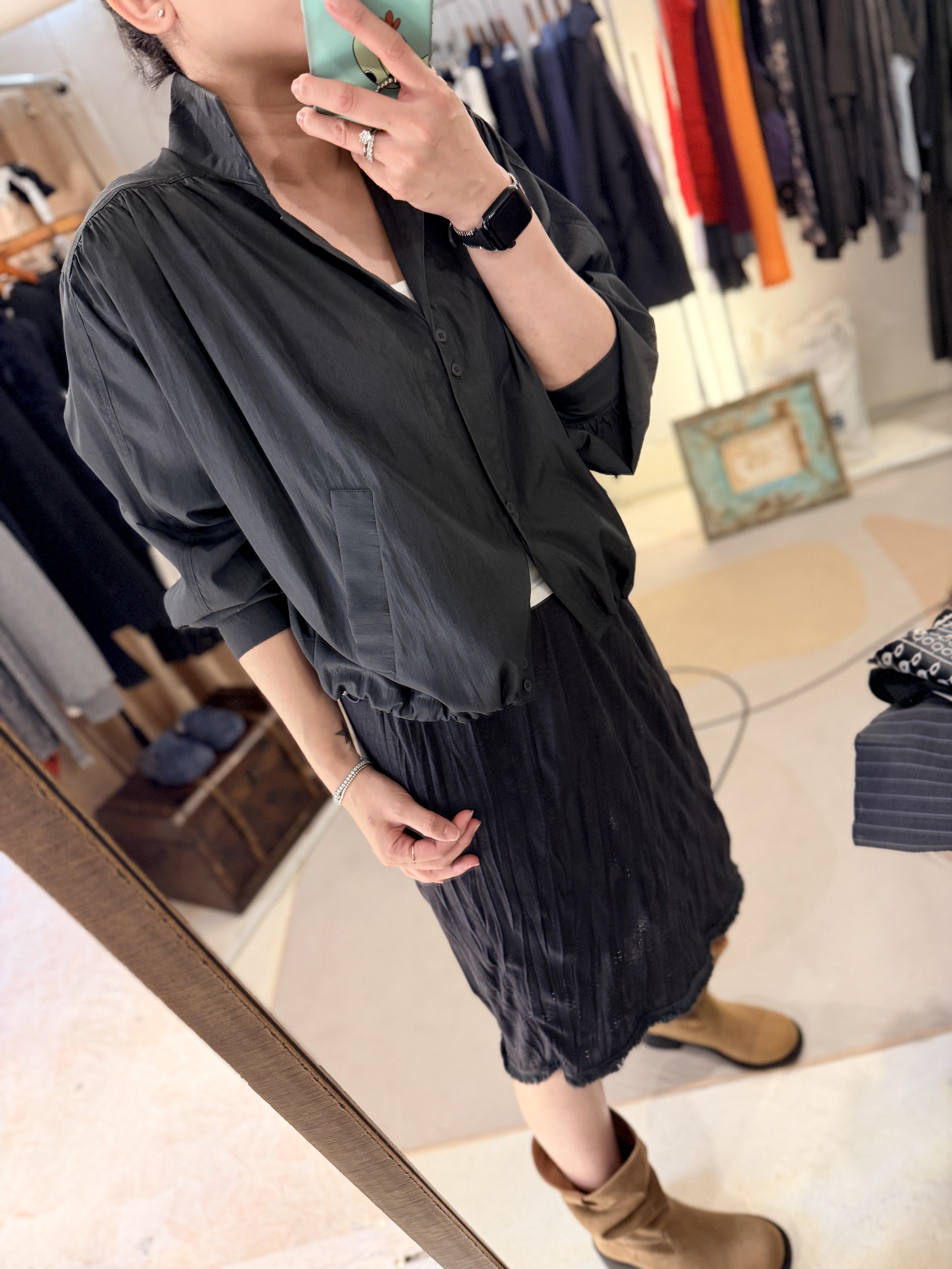 Button shirt jacket