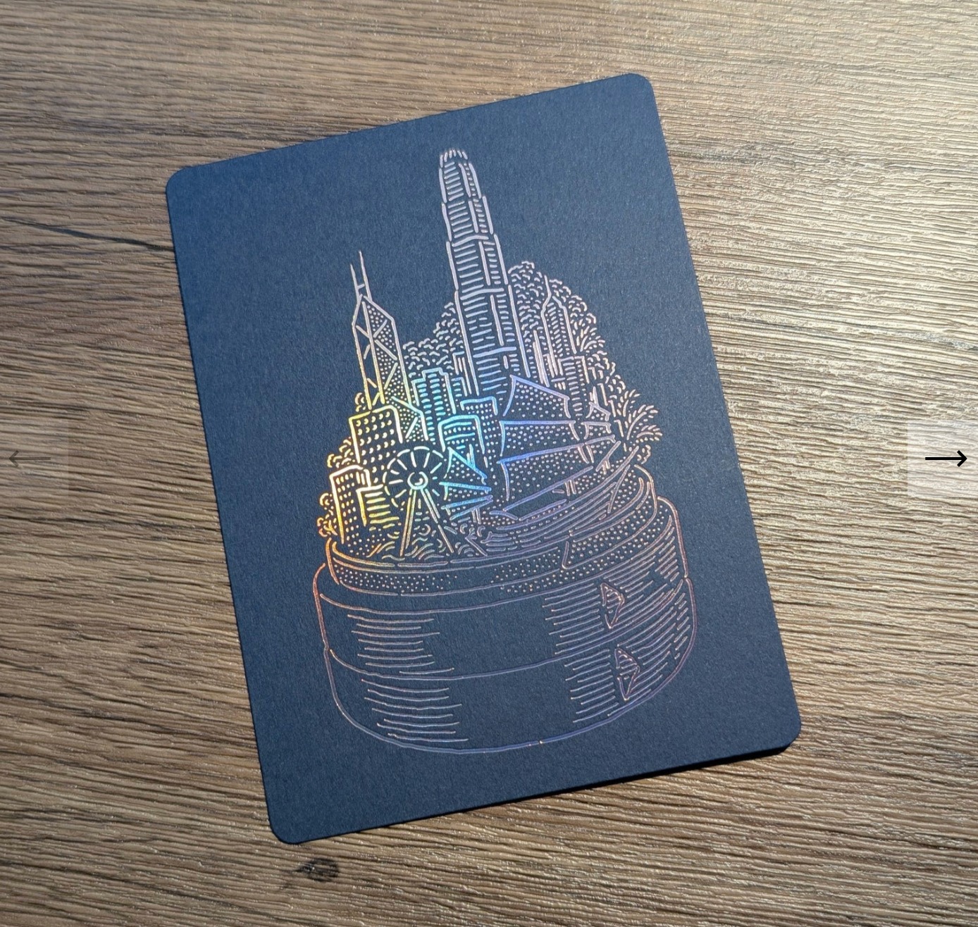 DITTO DITTO Michal Bačak - bamboo steamer hot foil postcard
