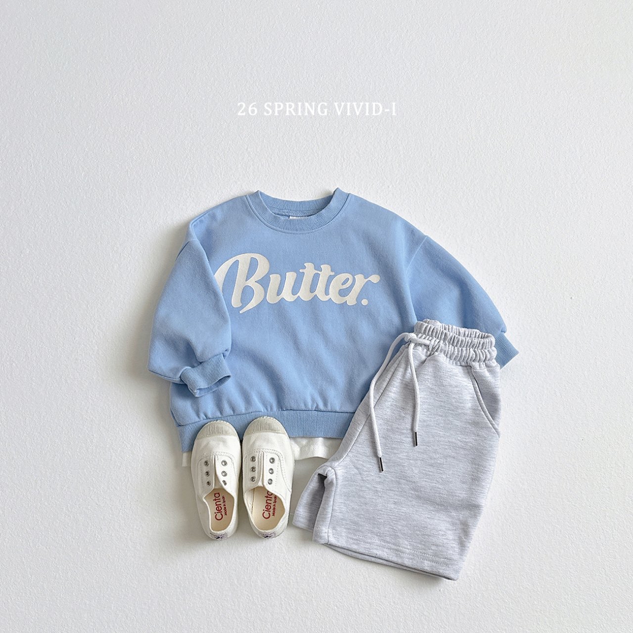 🌸預訂 韓國直送🌸🇰🇷VIVIDI四色甜美奶油印花寬鬆衛衣