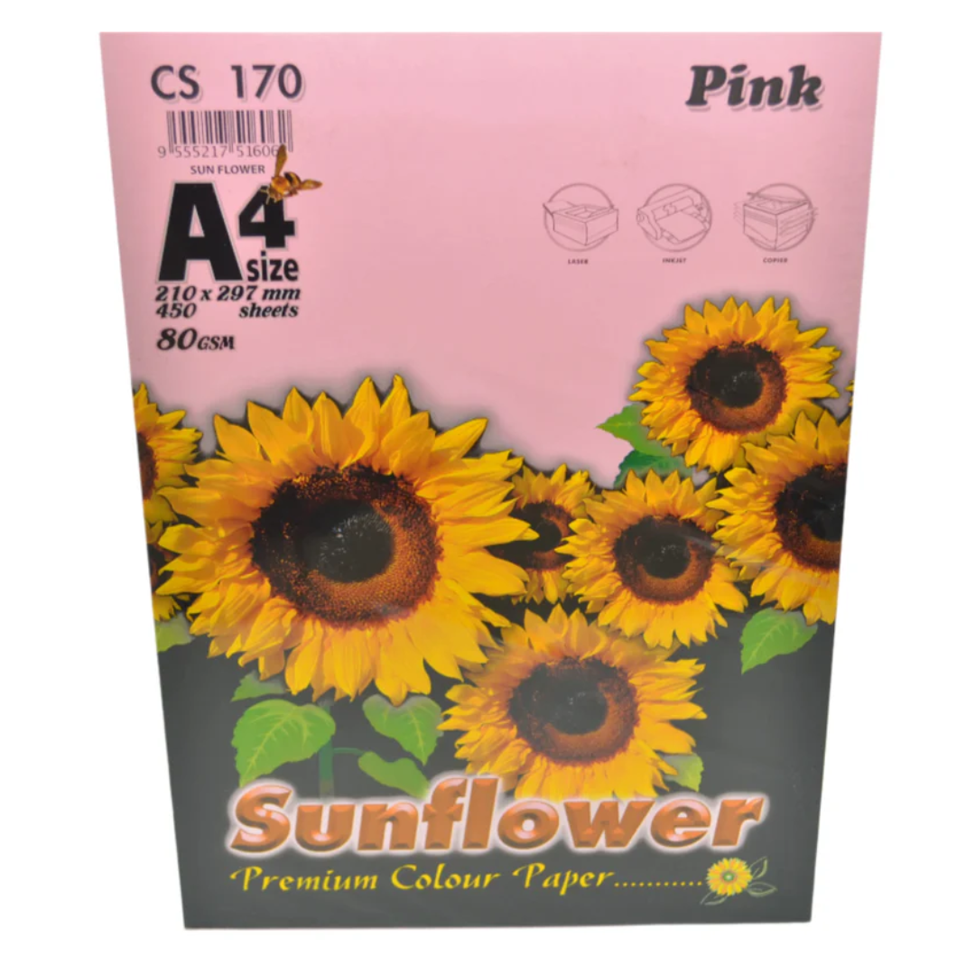 Sun Flower Color Paper A4 80gsm 400's