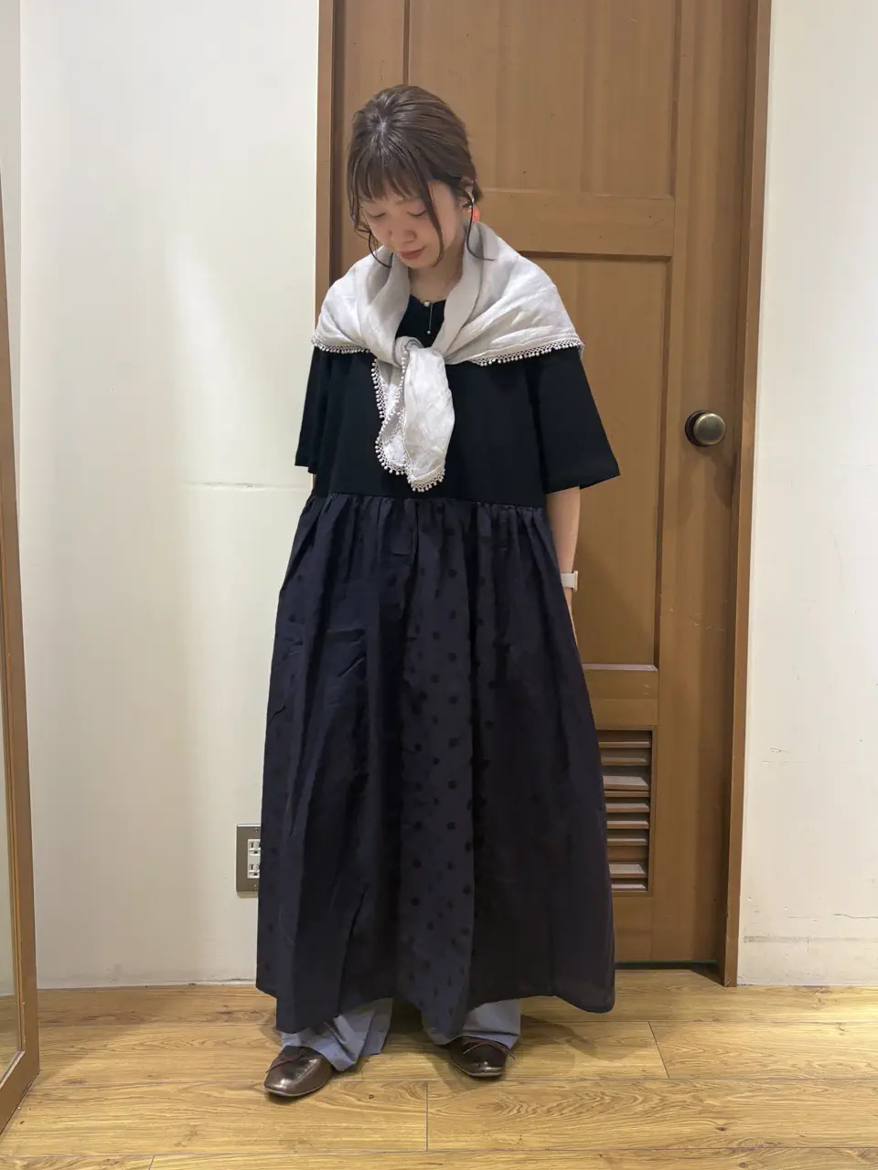 日本拼款連身裙