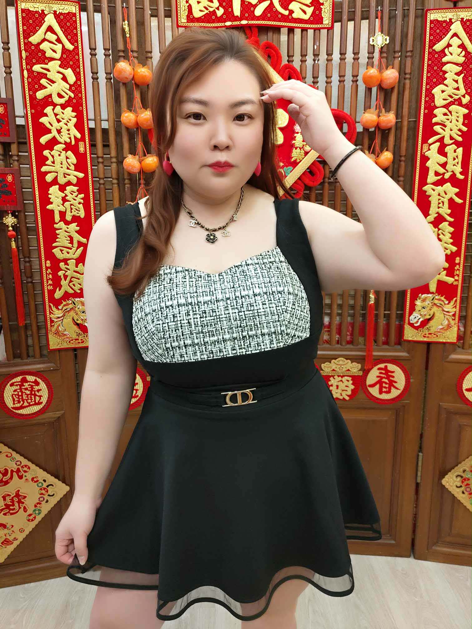 NJN10 TW#3501 小香风粗带款背心