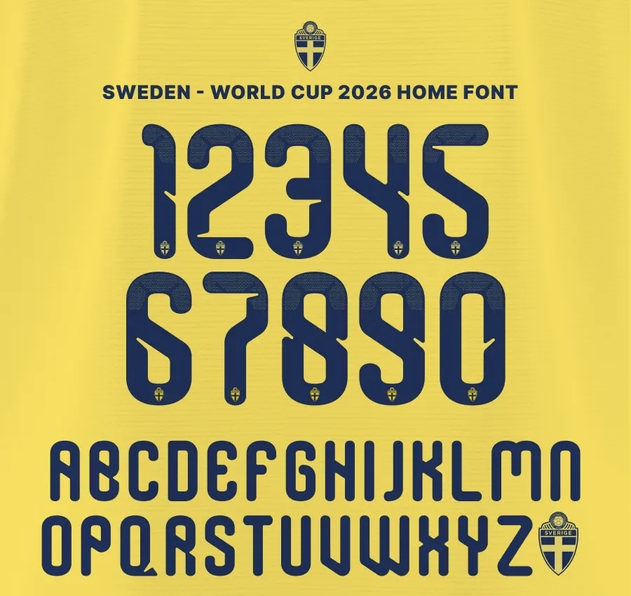 2026世界盃 瑞典 主場 印字