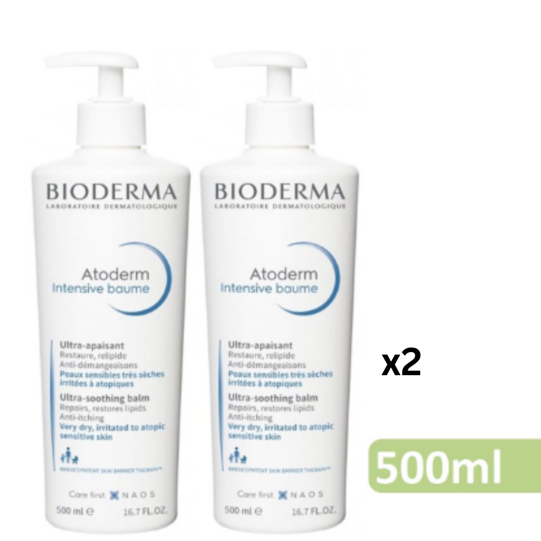 Bioderma - Atoderm 特效修護抗敏霜 [乾性、敏感肌膚] - 500ml x 2 [平行進口]