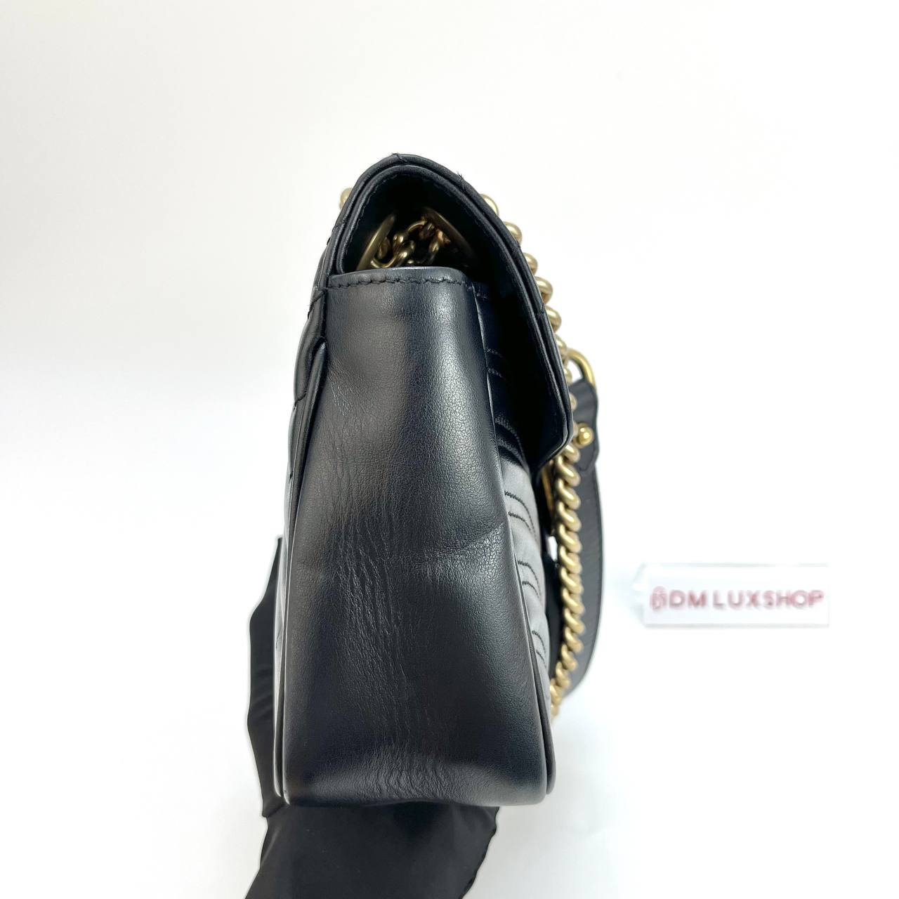 Gucci Black GG Marmont Small GHW