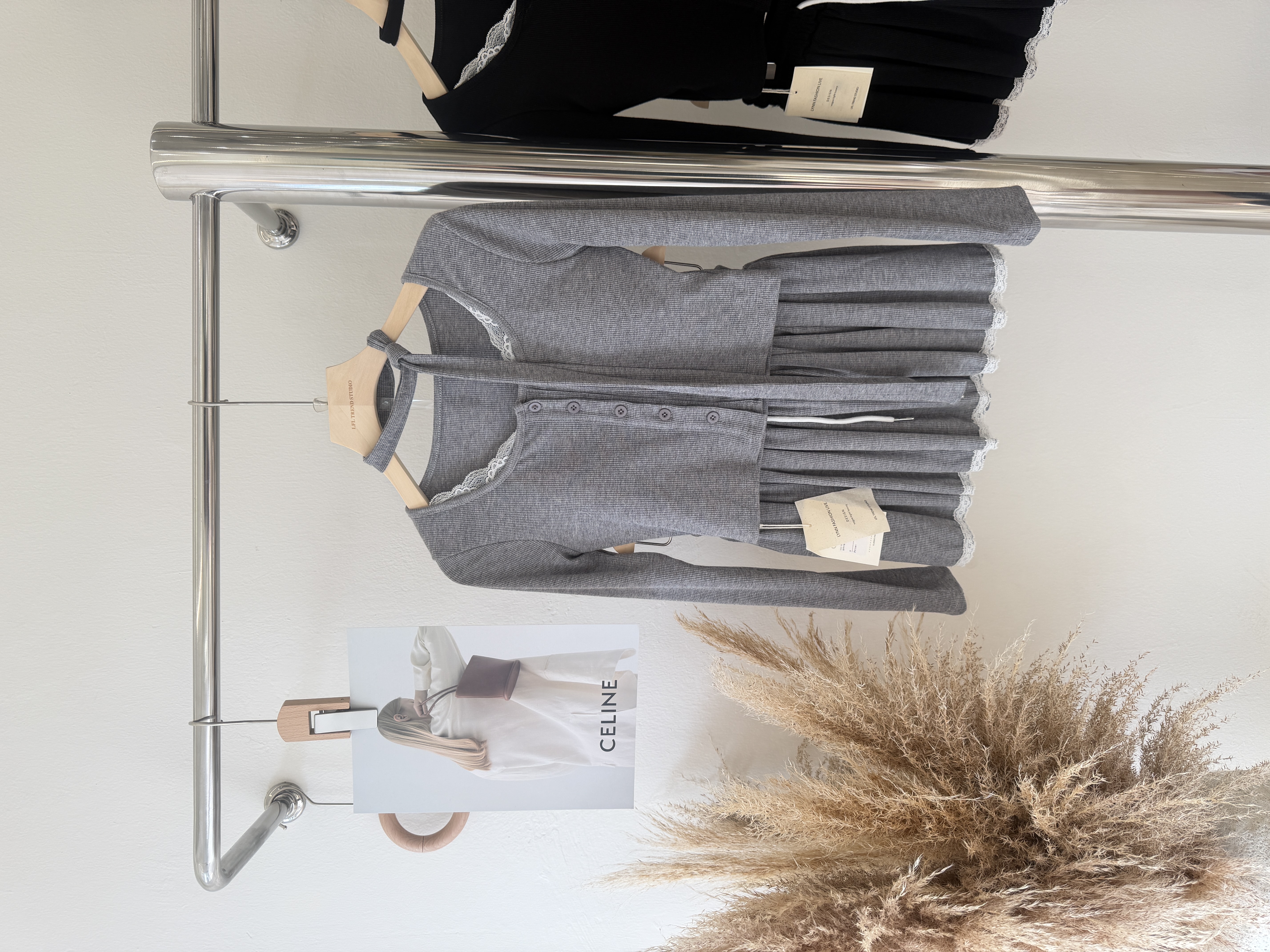 6360 爆款蕾丝拼接两件套