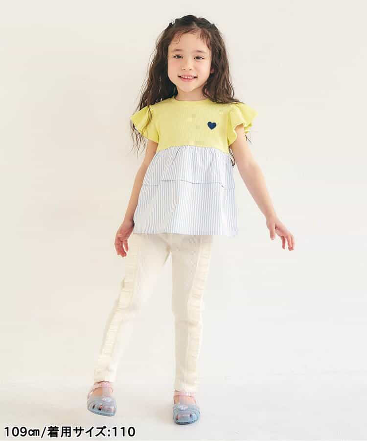 🇯🇵預訂 日本直送🇯🇵Apres les cours五色愛心刺繡荷葉邊短袖上衣