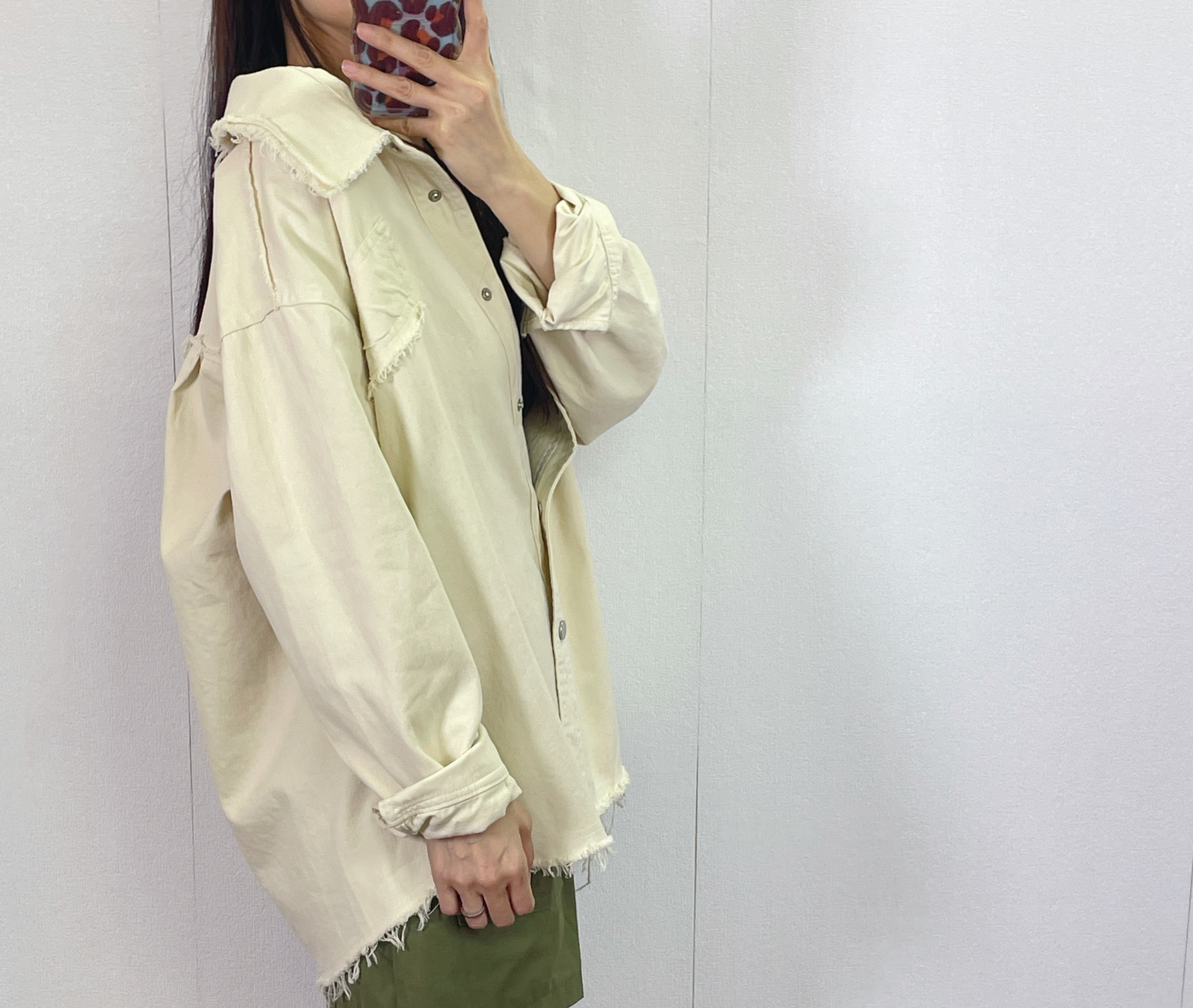 K5555 蘇蘇邊恤衫外套