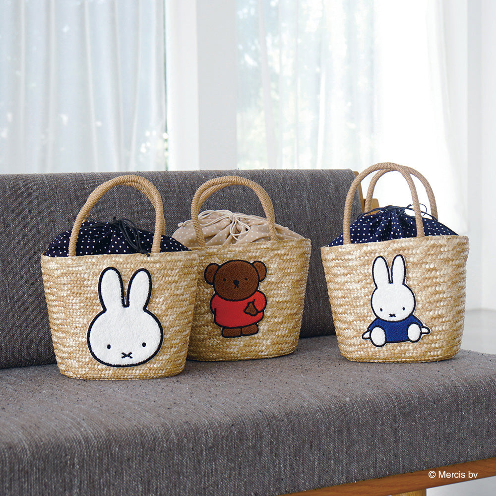 預購 miffy 2026 毛毛 草編籃子包