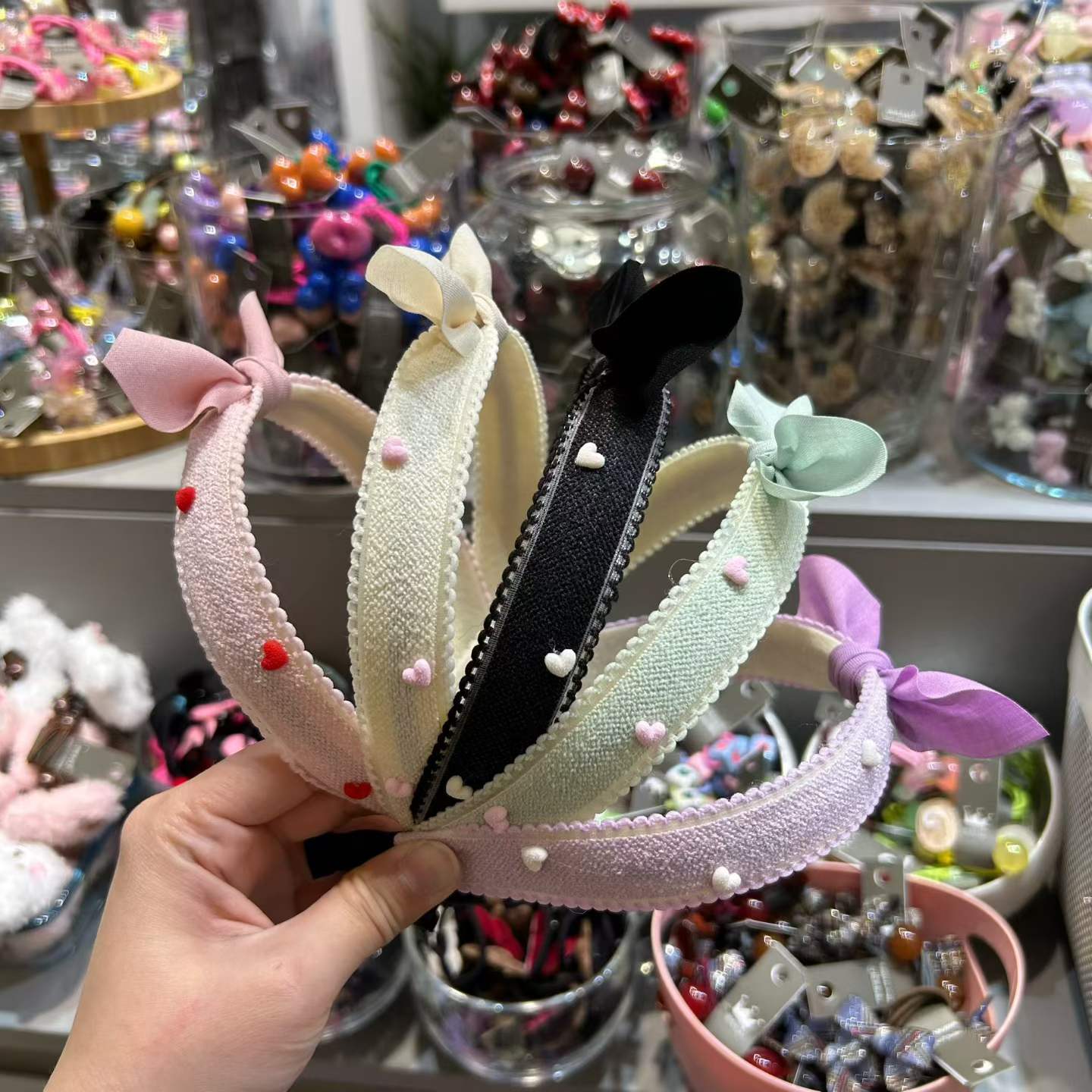 💖 愛心蝴蝶結兒童頭箍 💖